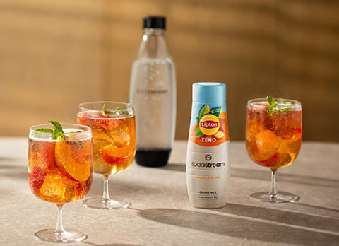 Pfirsich Eistee Mocktail