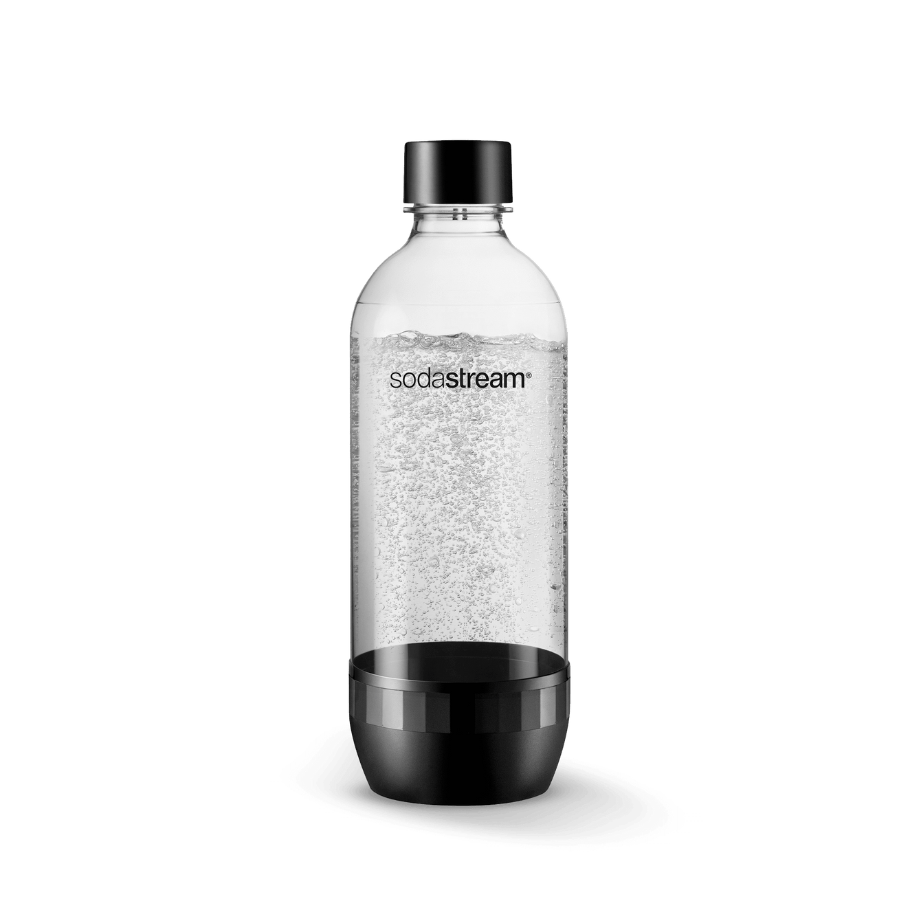 Kunststoffflasche CLASSIC schwarz 1L, 1er-Pack