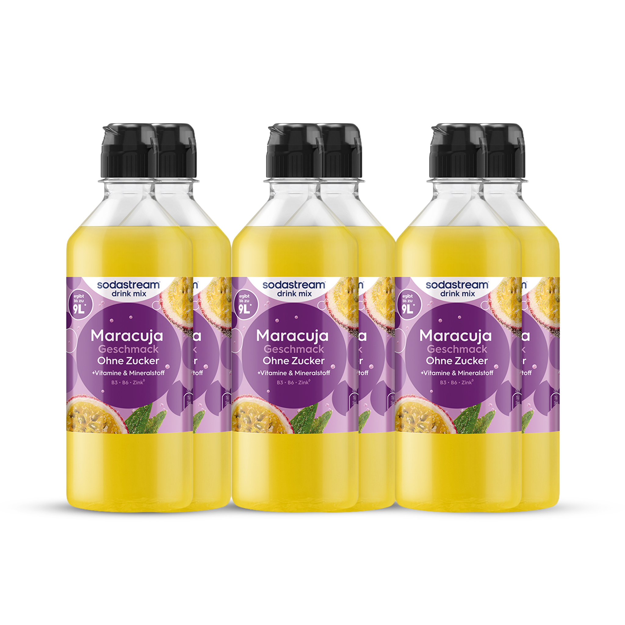 Maracuja ohne Zucker Sirup drink mix 440 ml, 6er-Pack sodastream