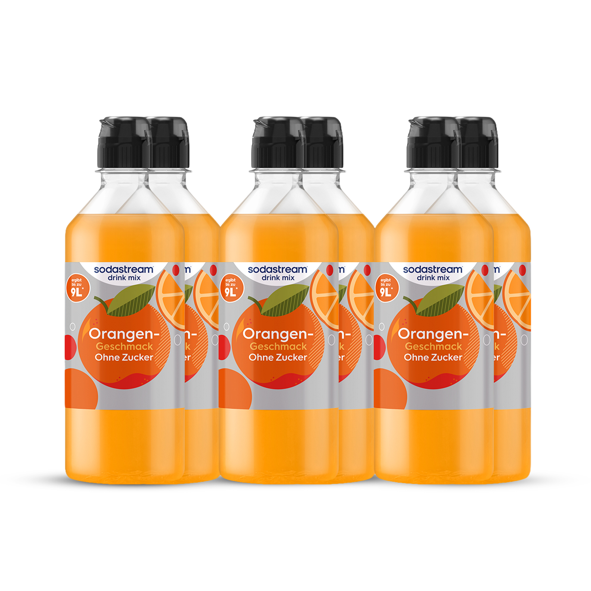 Orangen ohne Zucker Sirup drink mix 440 ml, 6er-Pack sodastream