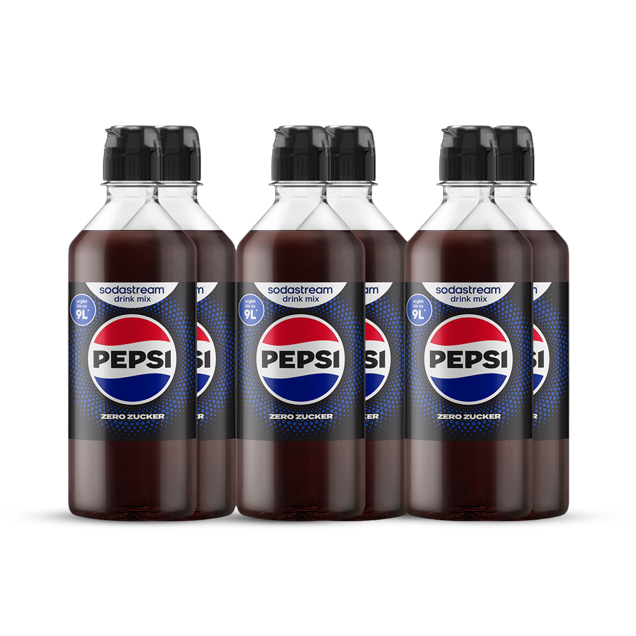 Pepsi Zero Zucker Sirup drink mix 440 ml, 6er-Pack sodastream
