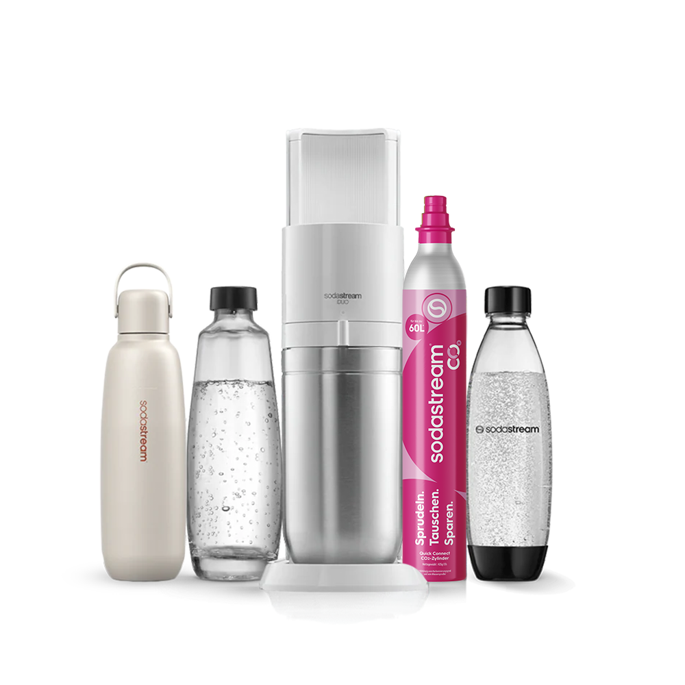 sodastream wassersprudler duo weiß allrounder pack