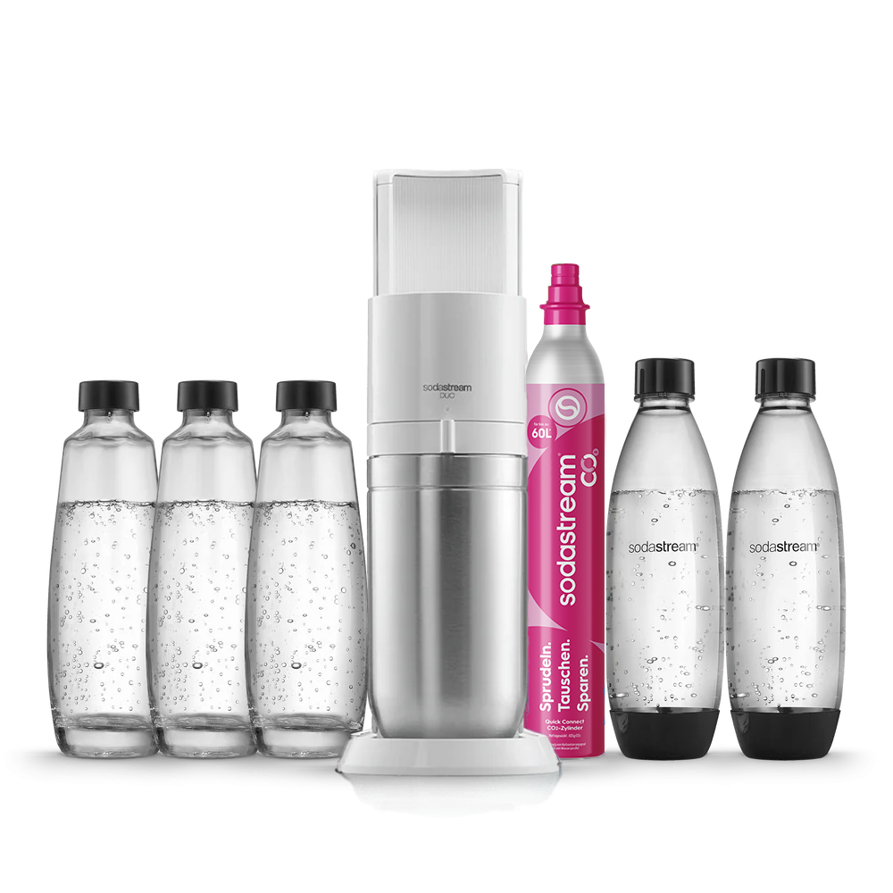 sodastream wassersprudler weiß hydration pack