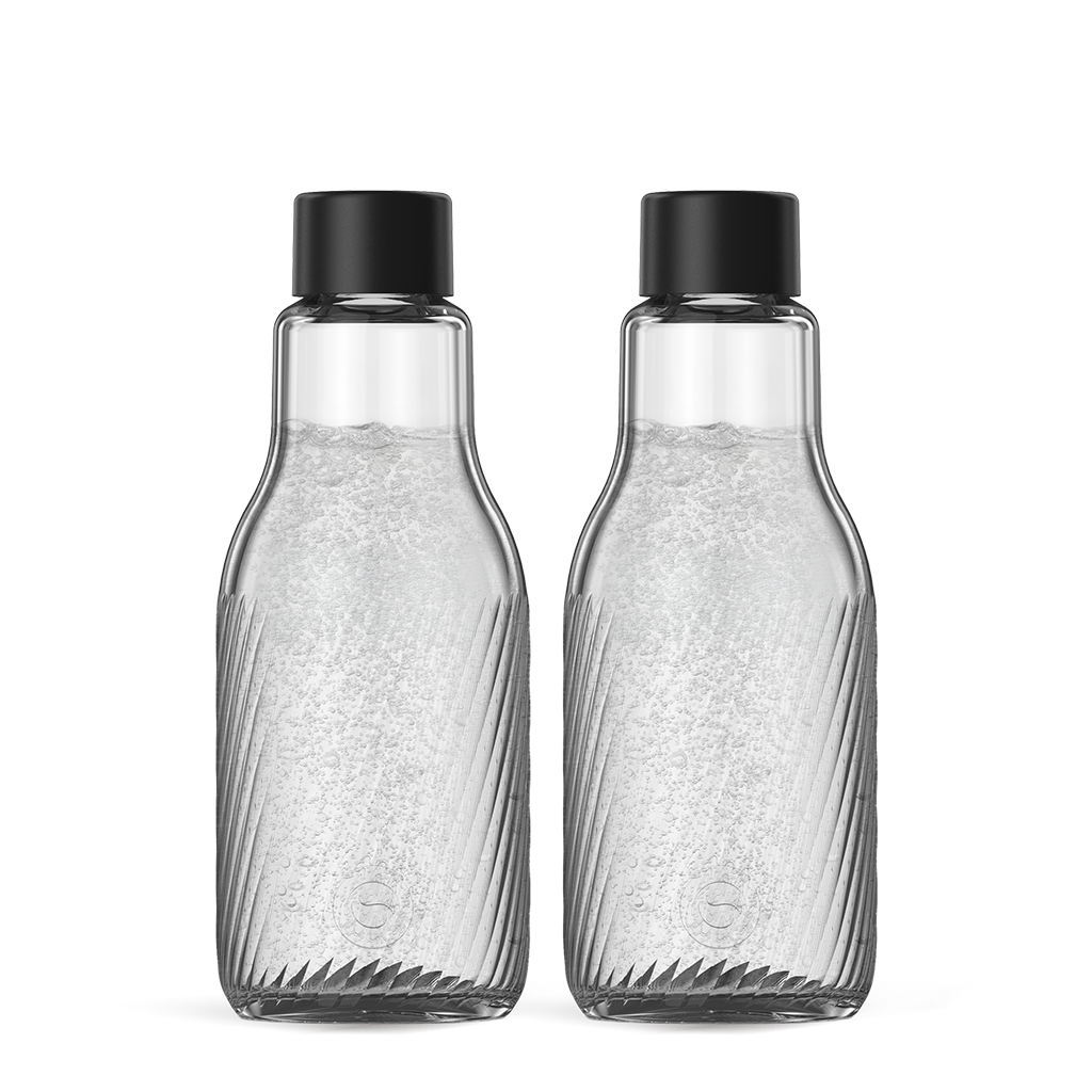 Glaskaraffe 0,95 L, 2er-Pack sodastream