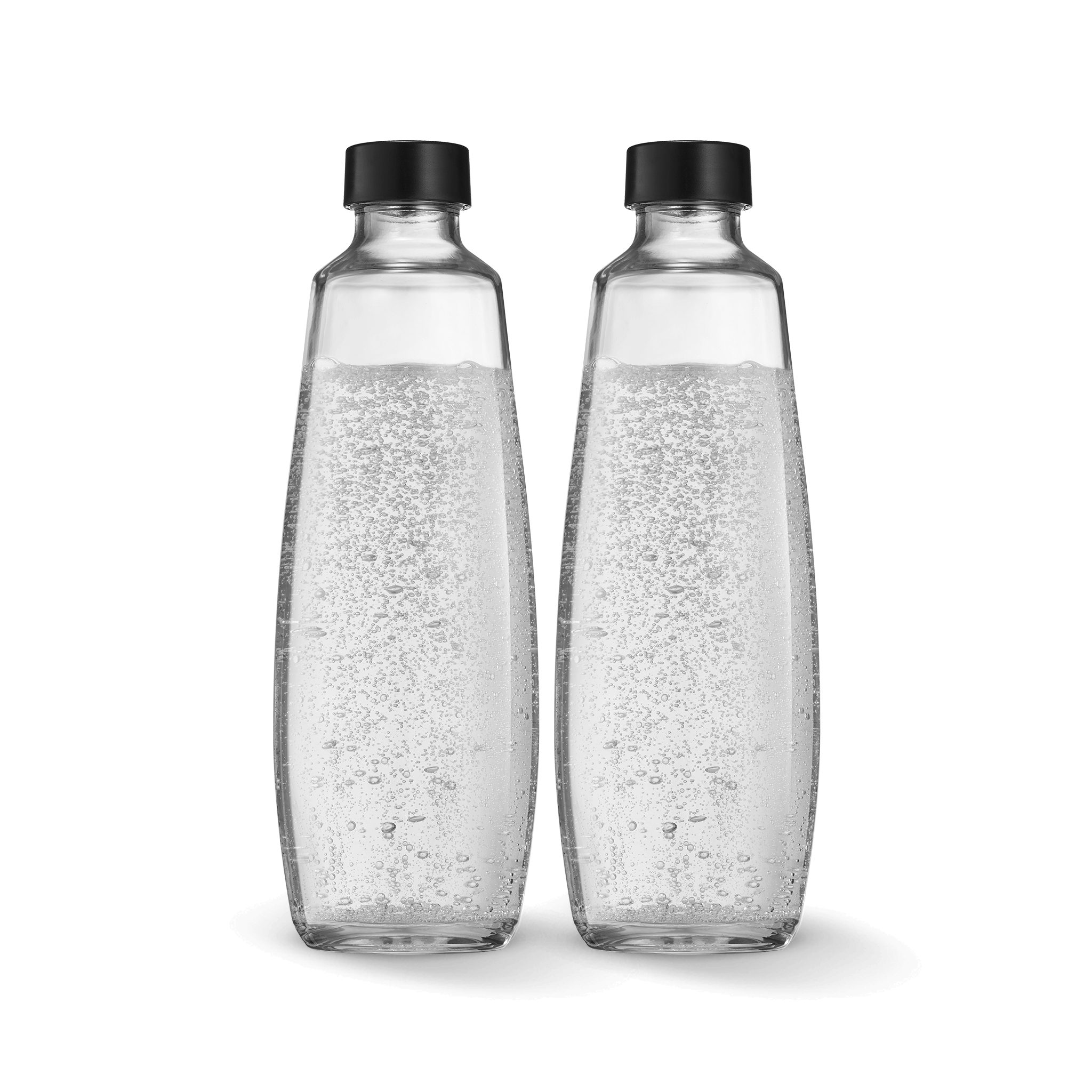 Spülmaschinenfeste Glasflasche 1L, 2er-Pack sodastream
