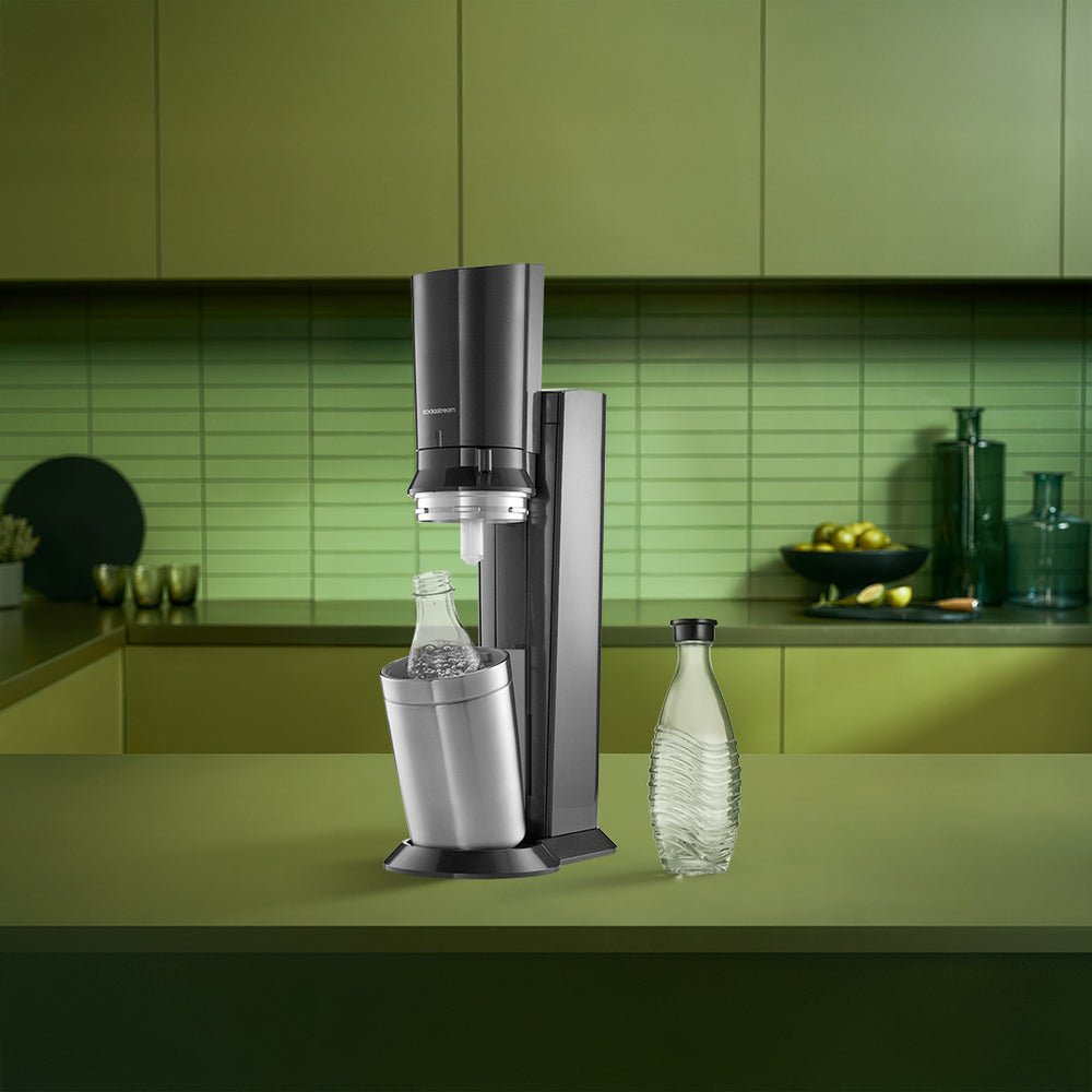 SodaStream Spülmaschinenfeste CRYSTAL Glaskaraffe im Duopack – SodaStream Österreich