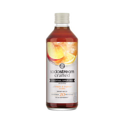 Cocktail Sirup-Mix Pfirsich & Ingwer (alkoholfrei) 330ml sodastream