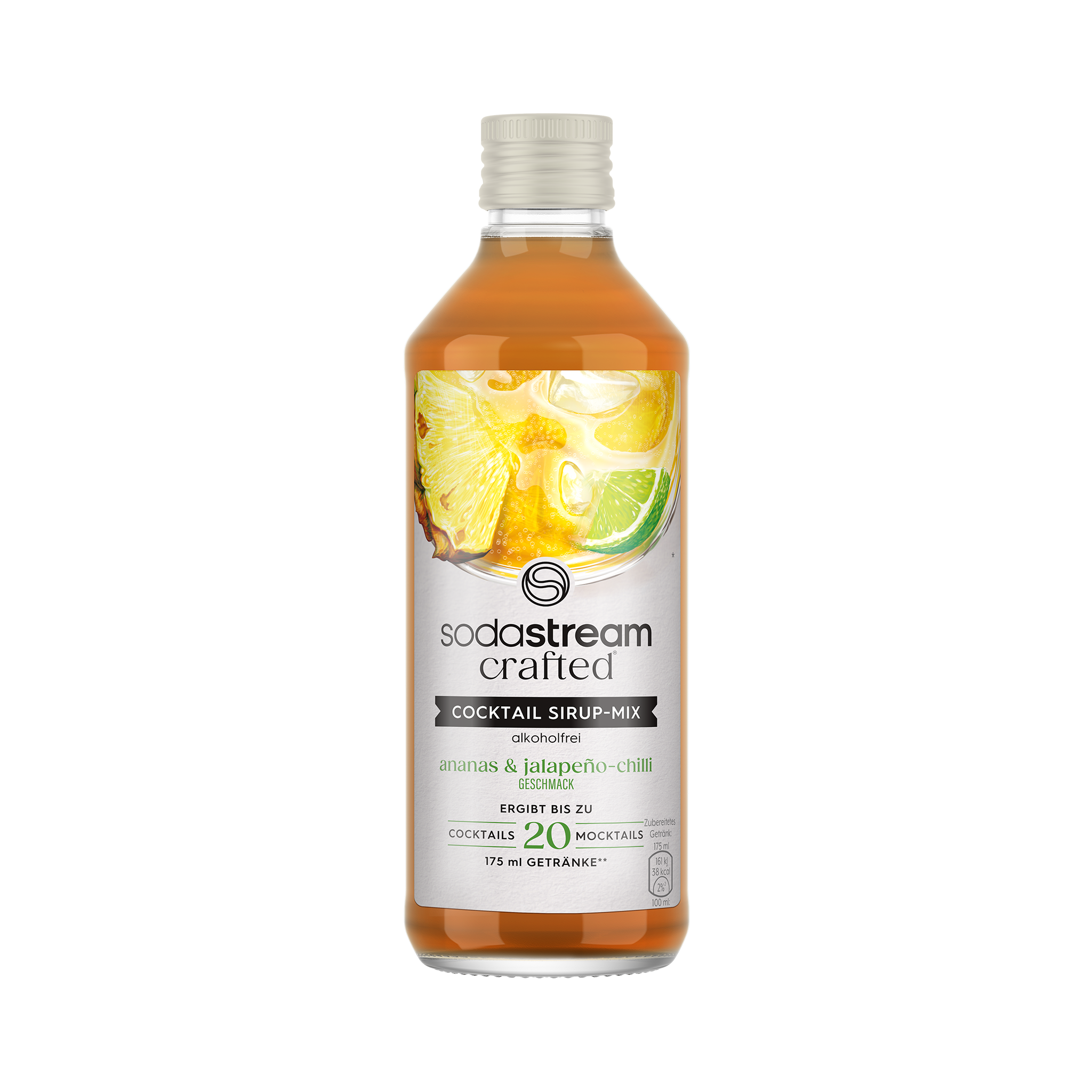 Cocktail Sirup-Mix Ananas & Jalapeno-Chilli (alkoholfrei) 330ml sodastream