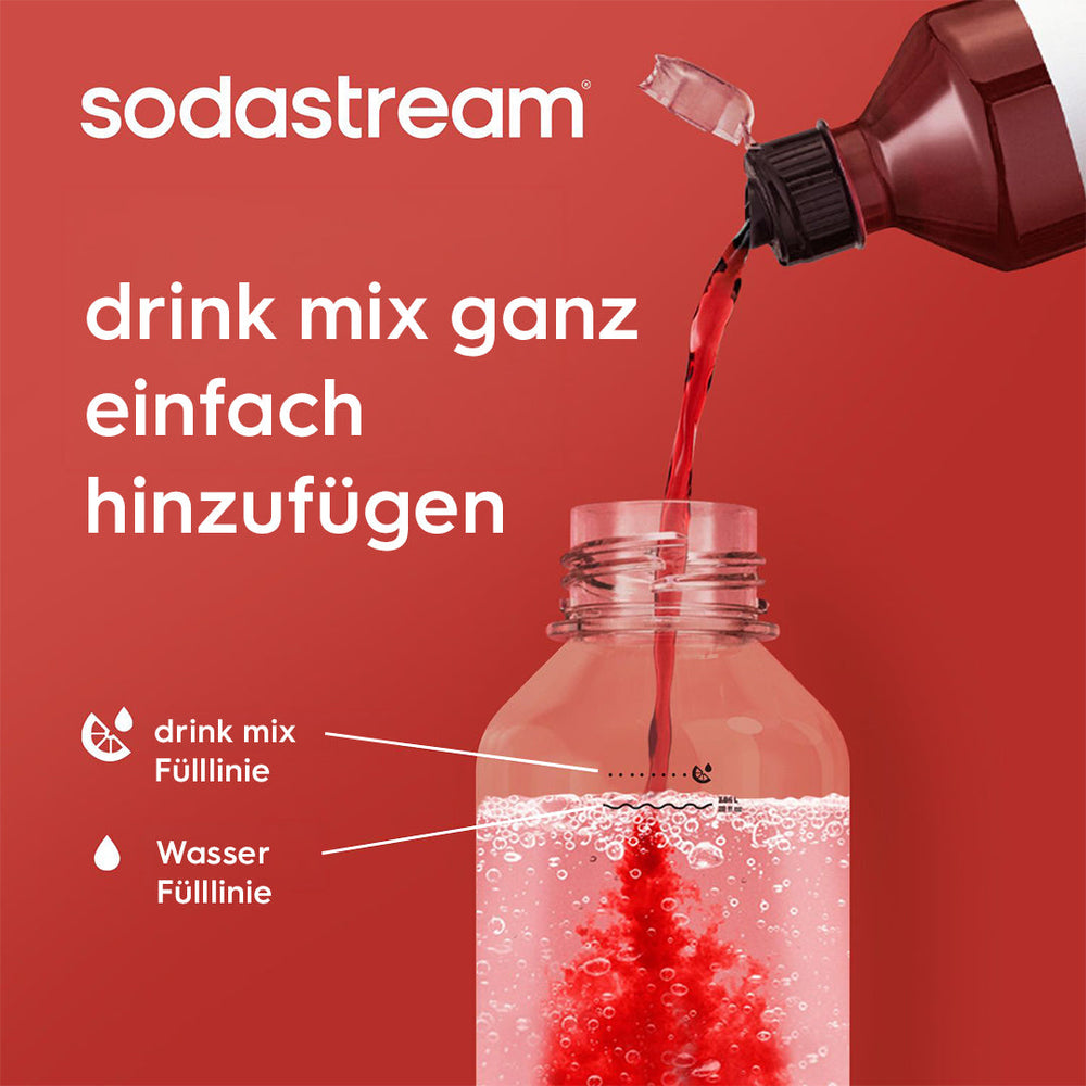 fizz & refresh Kunststoffsprudlerflasche sand 1 L, 2er-Pack – 3