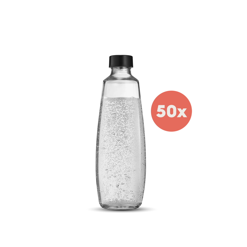 Spülmaschinenfeste Glasflasche 1L, Office Pack M (50 Stück)