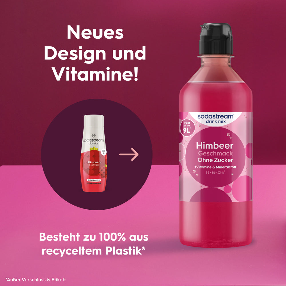 Himbeer ohne Zucker Sirup drink mix 440 ml