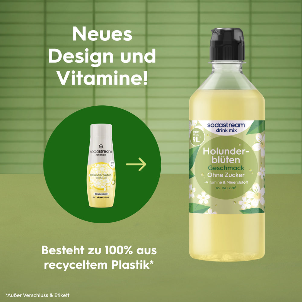 Holunderblüte ohne Zucker Sirup drink mix 440 ml