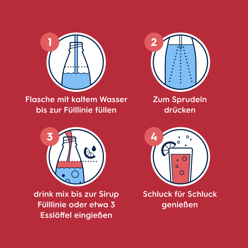 Kirsch ohne Zucker Sirup drink mix 440 ml