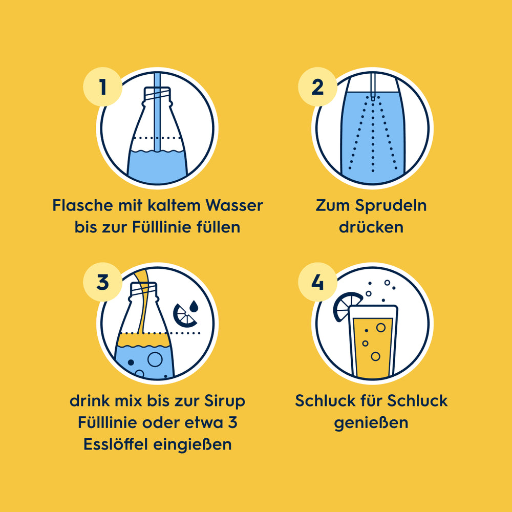 Zitrone ohne Zucker Sirup drink mix 440 ml