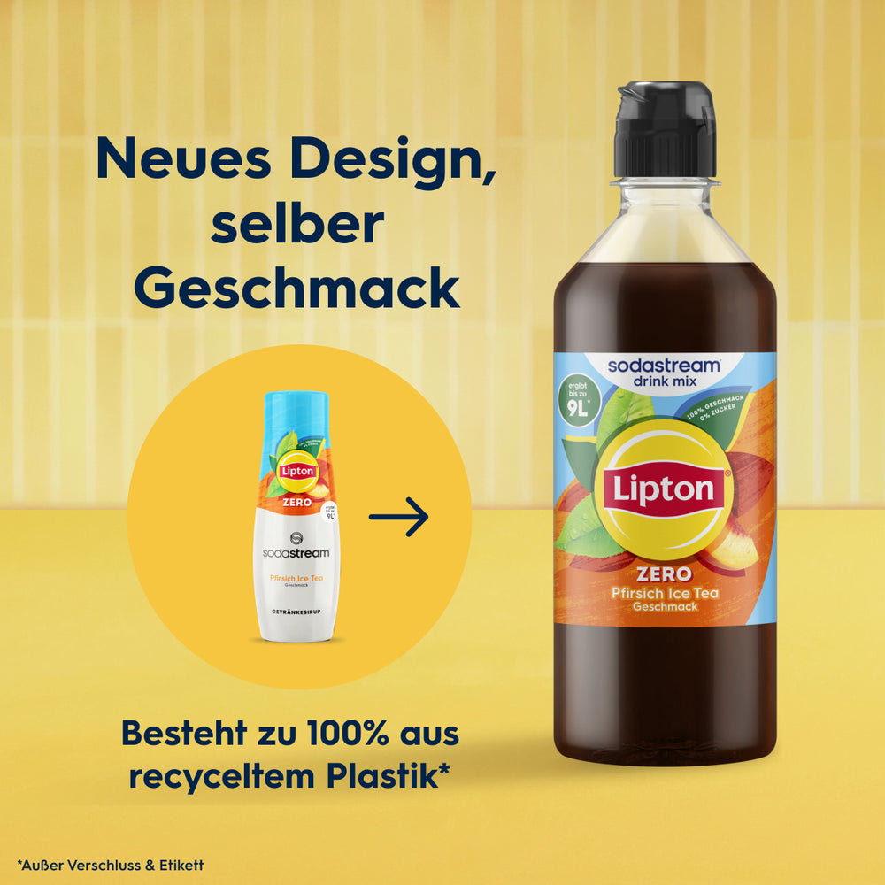 Lipton Pfirsich Ice Tea Zero Zucker Sirup drink mix 440 ml