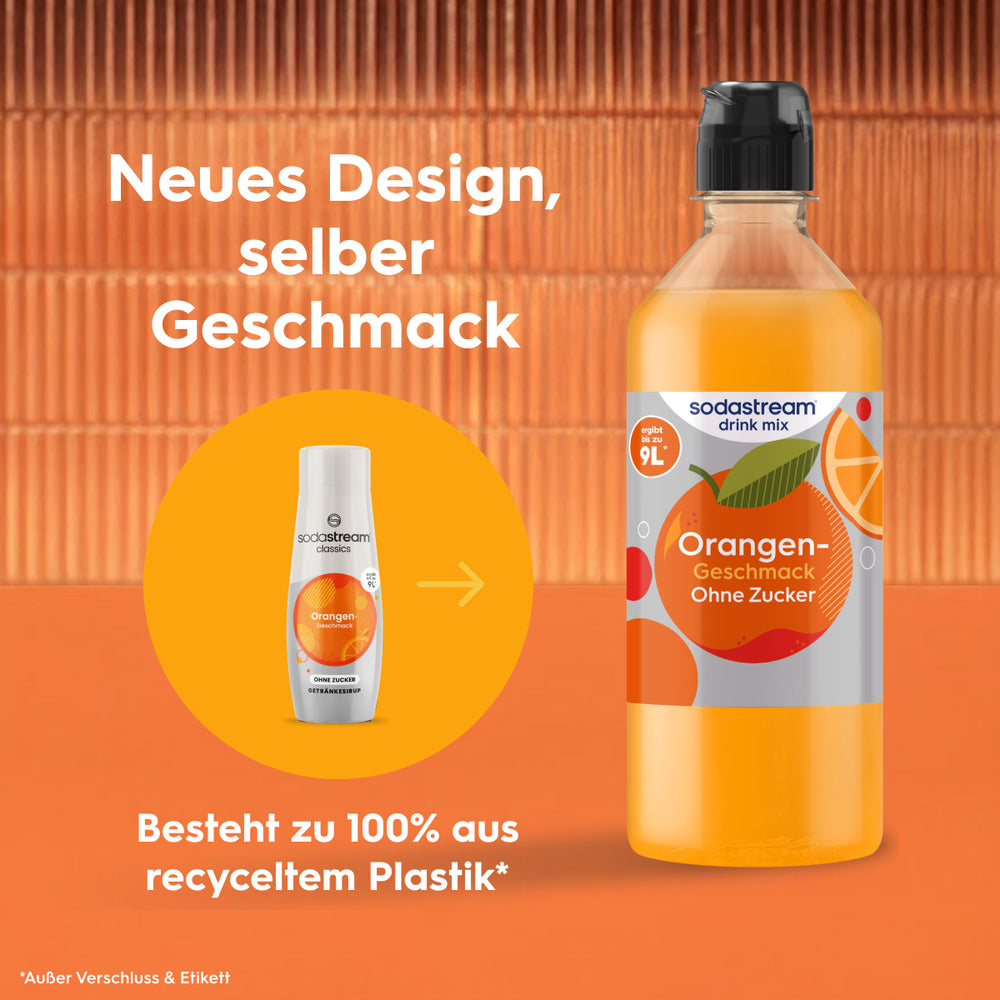 Orange ohne Zucker Sirup drink mix 440 ml
