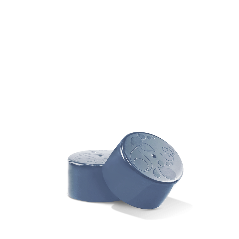 Deckel grau für Kunstoffflasche, 2er-Pack